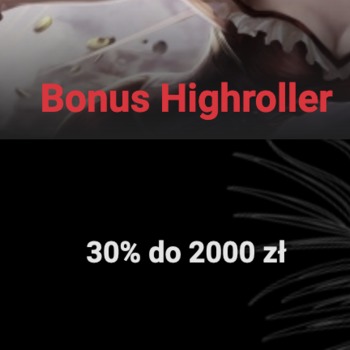 30% do 2000 zł z bonusem highroller w Cobra Casino