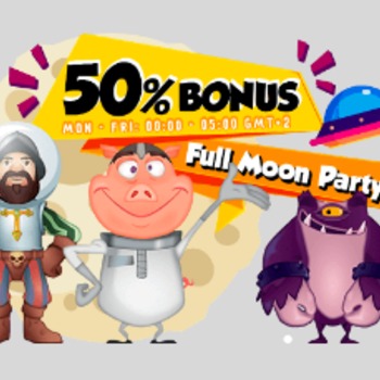 Bonus 50 % z full moon party w Zigzag casino