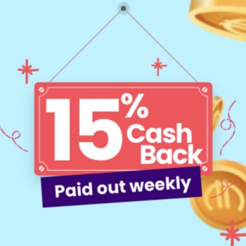 Odbierz cotygodniowy cash back do 15% w SpinsBro