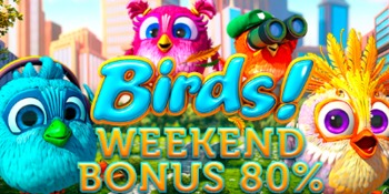 Weekend bonus 80% bonanza game